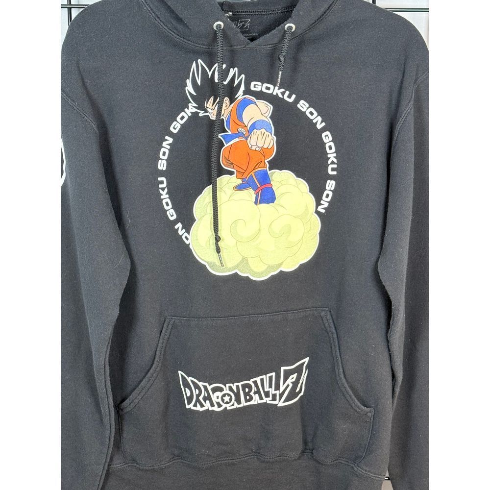 DRAGON BALL Z Pullover Hoodie Mens S Black Bird Studio Son Goku Cosplay - Picture 2 of 9